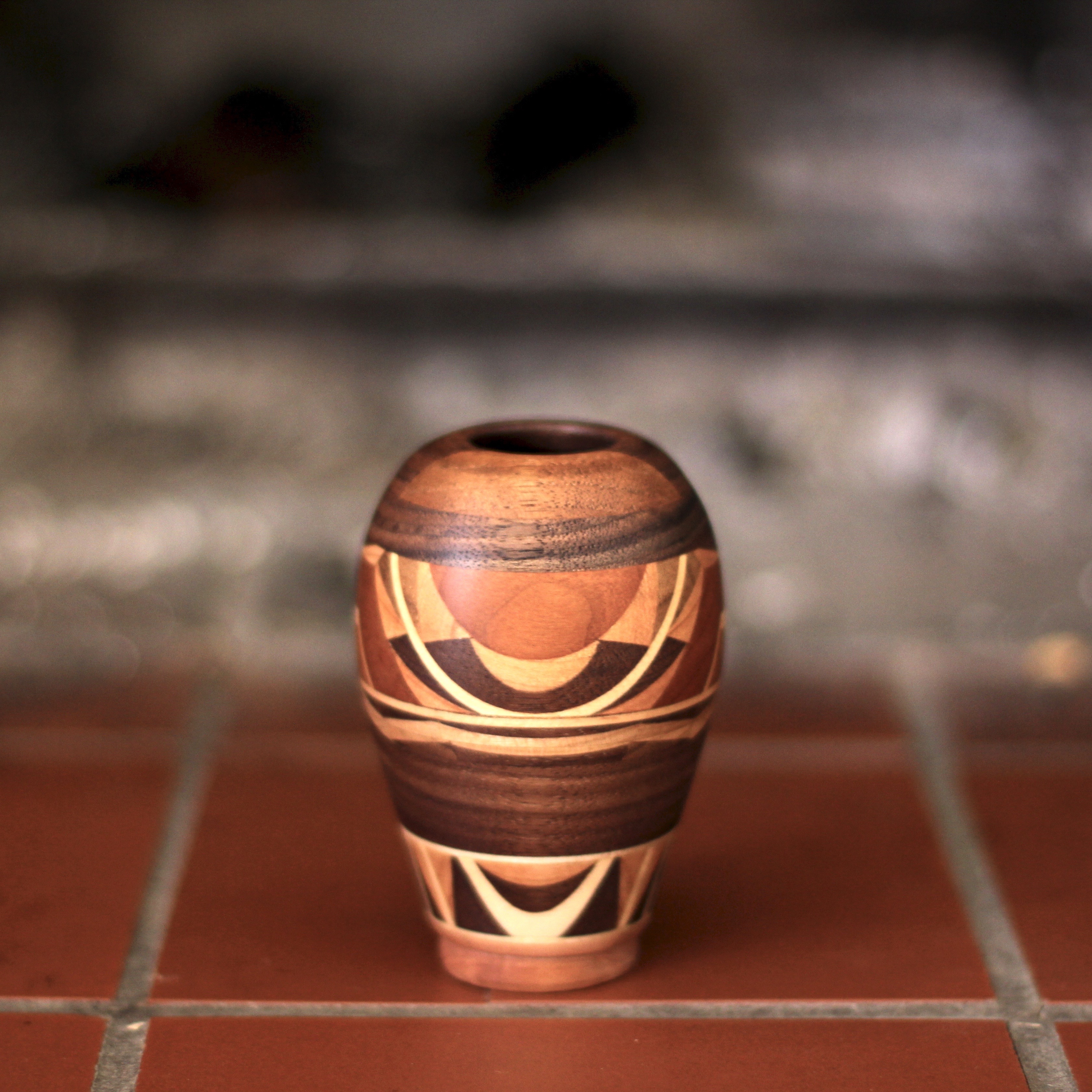 Small scrap wood vase