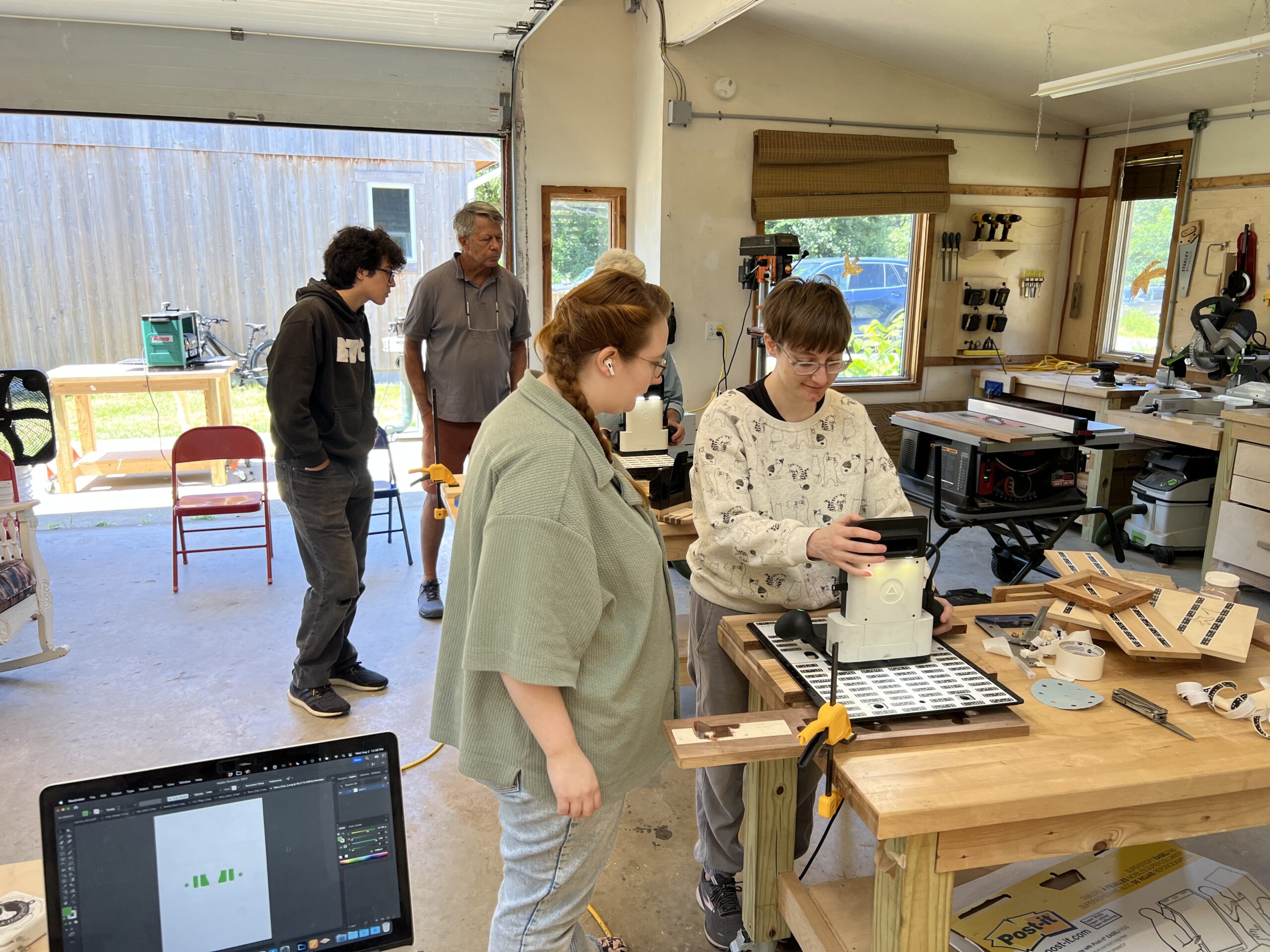 Students in my CNC Joinery class at Truro Center for the Arts used Shaper Origin to experiment with Jointly and other self-designed joints.