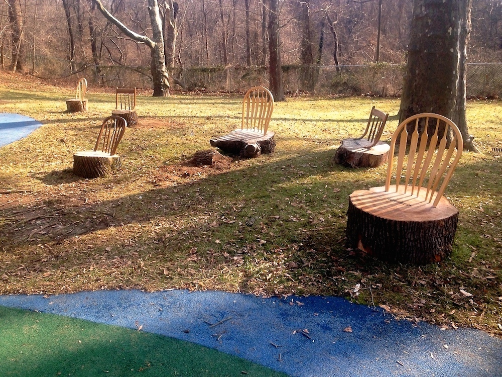 A series of StumpChairs commissioned by Smith Playground in Philadelphia