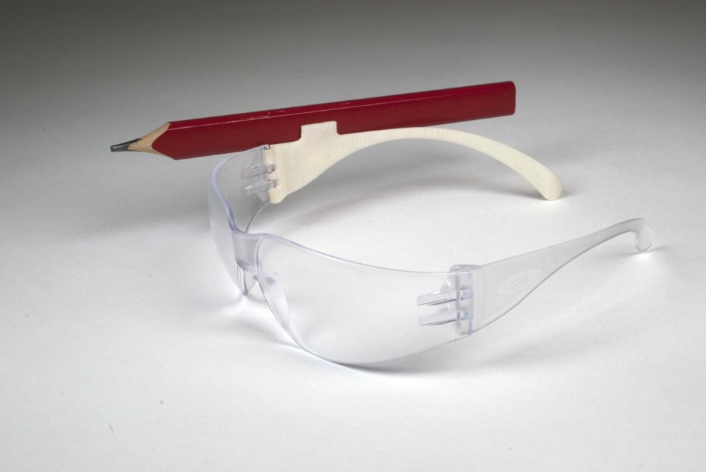 This safety glasses hack builds off of an observation of people sticking pencils behind their ears. 