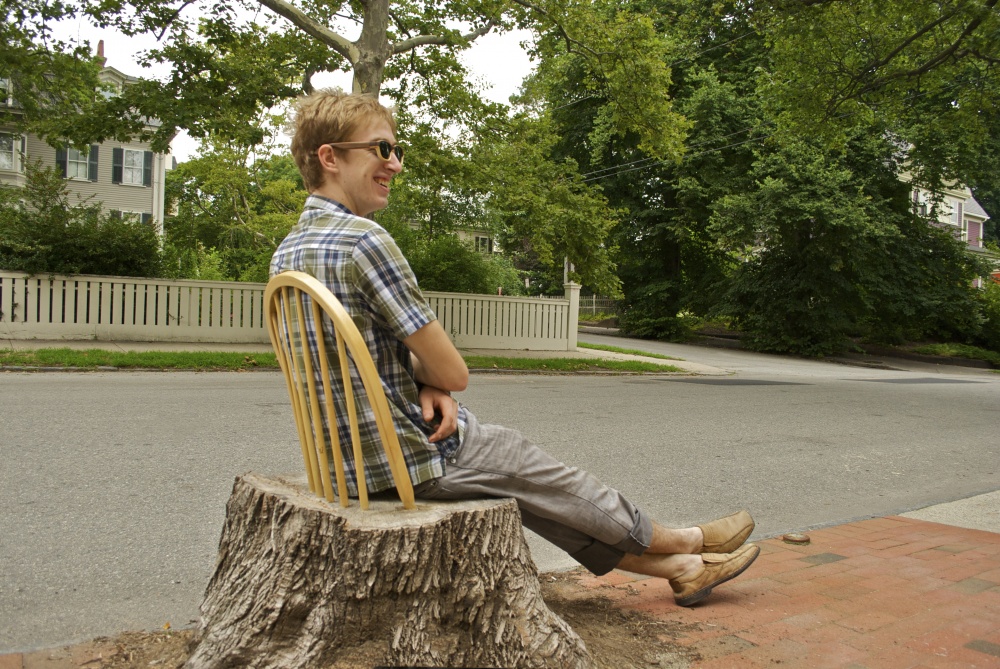 A Chair for Power Street (the first ever StumpChair)