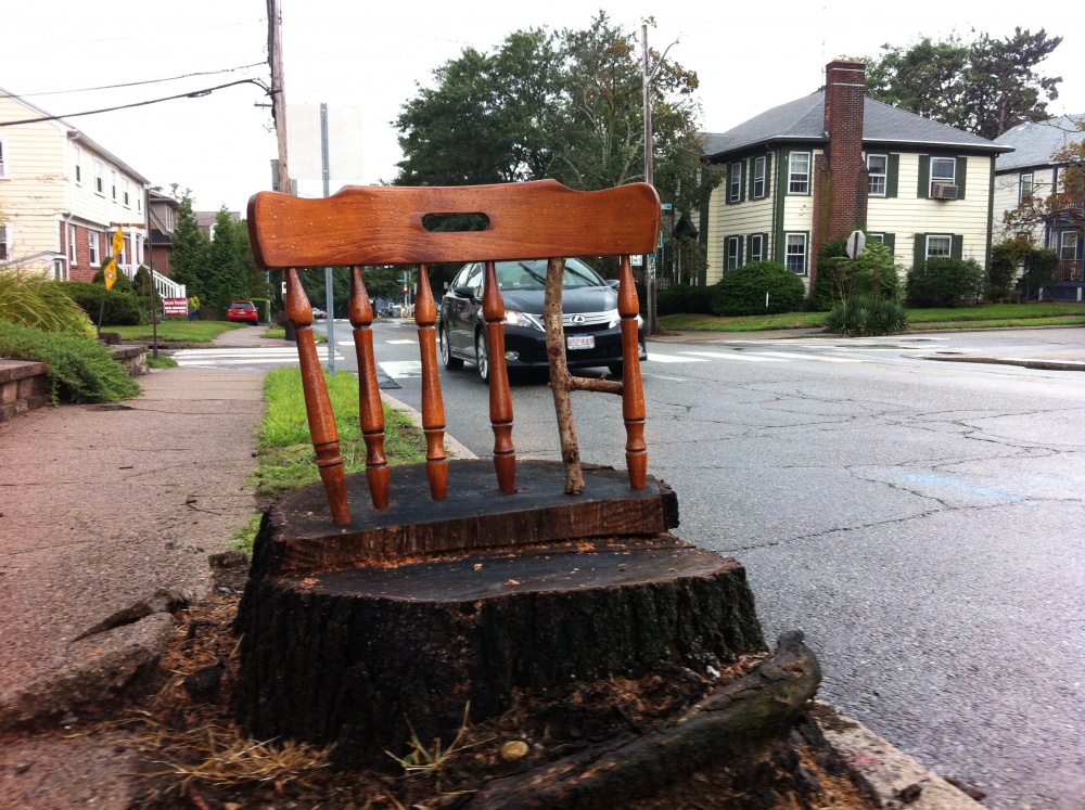 Some chair spindles were replaced with sticks