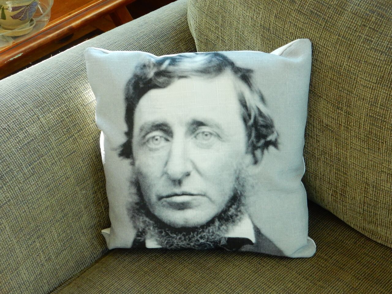 Digitally Printed Cotton, Polyester Filling: 
Henry David Thoreau had a way with words. We have a different way with words. 